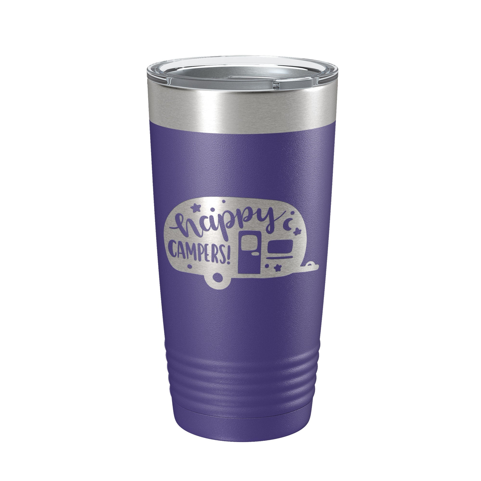 Happy Campers Tumbler RV Camping Travel Mug Gift Insulated Laser Engraved Coffee Cup Tent Outdoors 20 oz-15