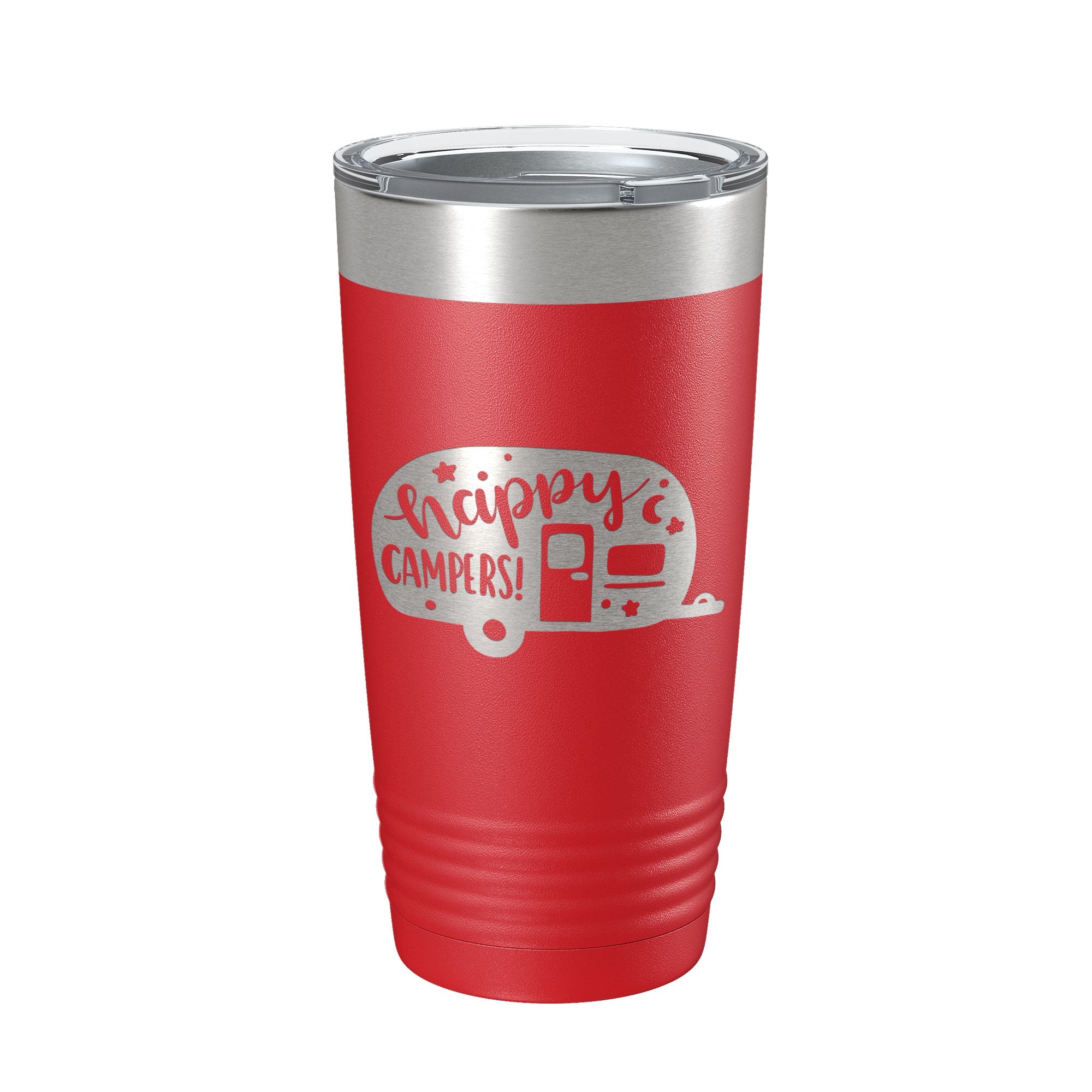 Happy Campers Tumbler RV Camping Travel Mug Gift Insulated Laser Engraved Coffee Cup Tent Outdoors 20 oz-10