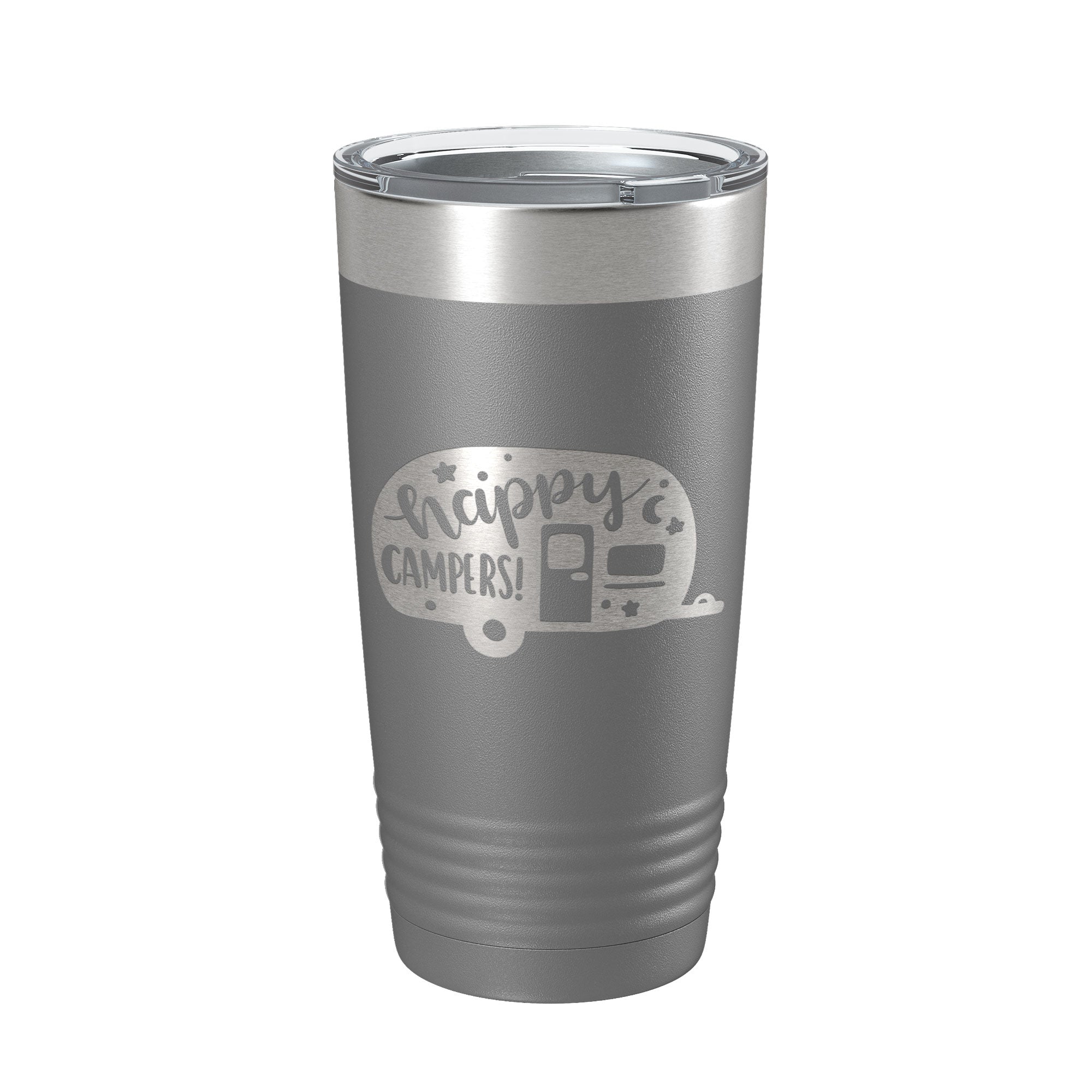 Happy Campers Tumbler RV Camping Travel Mug Gift Insulated Laser Engraved Coffee Cup Tent Outdoors 20 oz-16