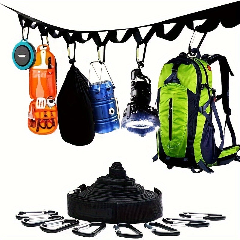 NNETM Camping Gear Storage Strap with 19 Buckles-0
