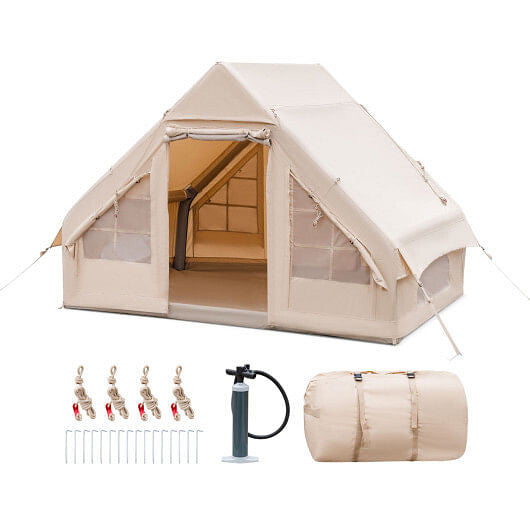 Cozy Haven Inflatable Tent – 4-6 Person Glamping Shelter-4