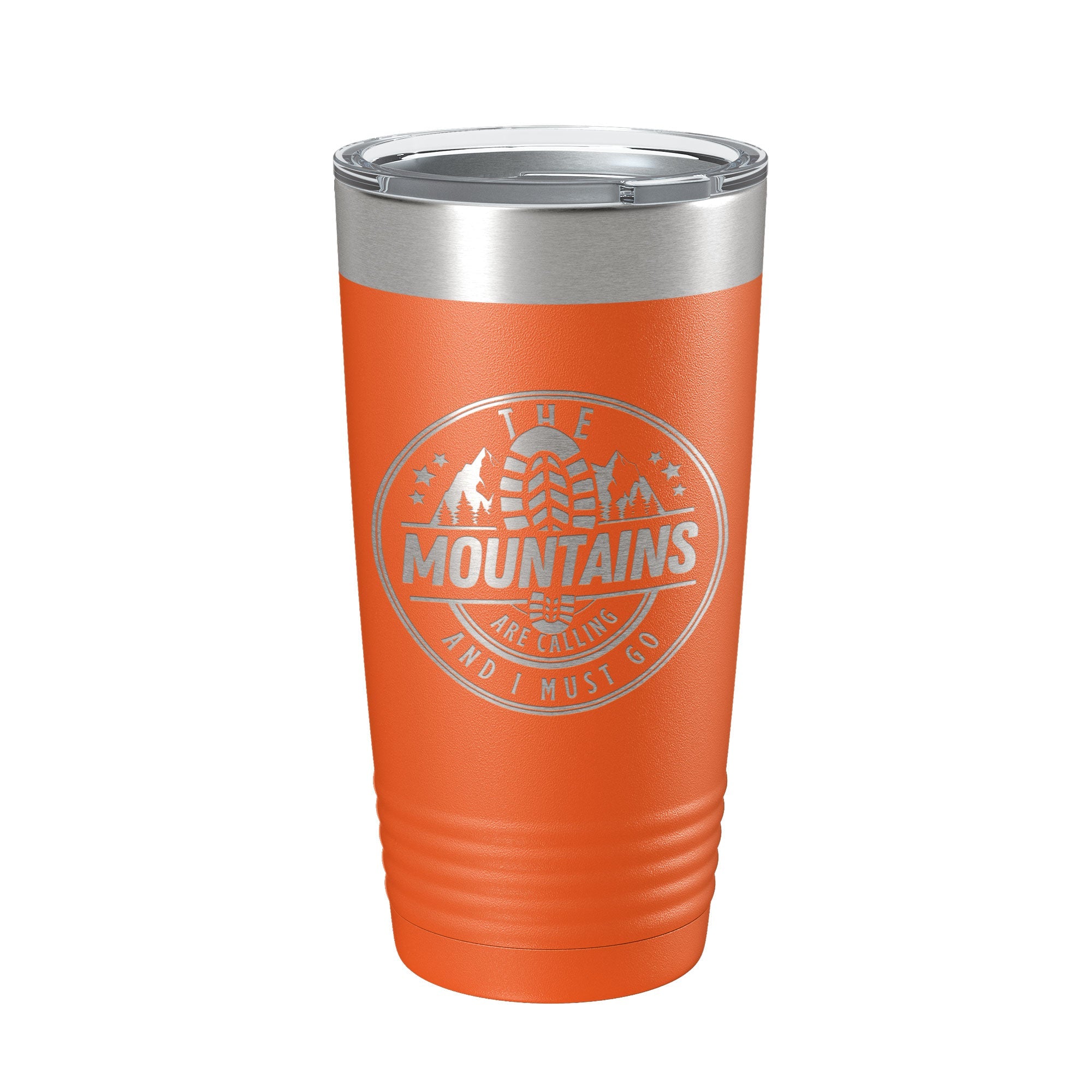 Mountains Are Calling Tumbler Camping Hiking Travel Mug Insulated Laser Engraved Coffee Cup Outdoors Gift 20 oz-4