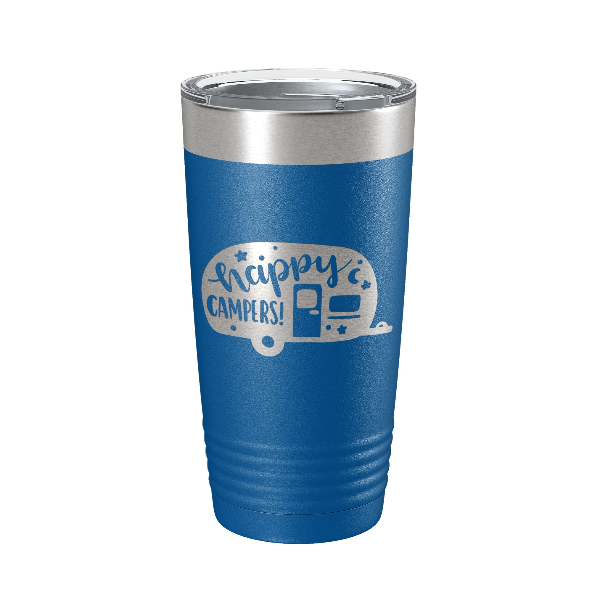 Happy Campers Tumbler RV Camping Travel Mug Gift Insulated Laser Engraved Coffee Cup Tent Outdoors 20 oz-6