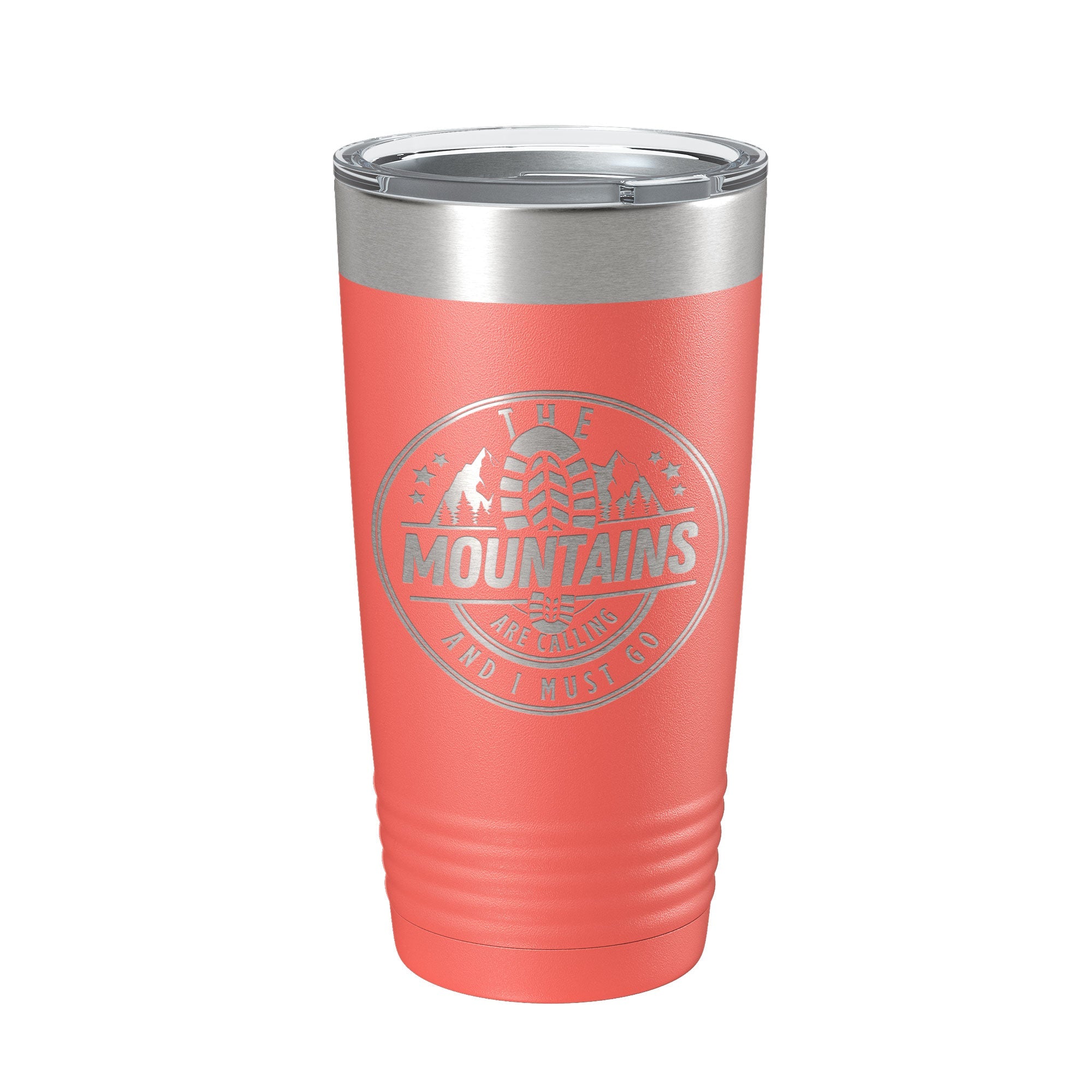 Mountains Are Calling Tumbler Camping Hiking Travel Mug Insulated Laser Engraved Coffee Cup Outdoors Gift 20 oz-20