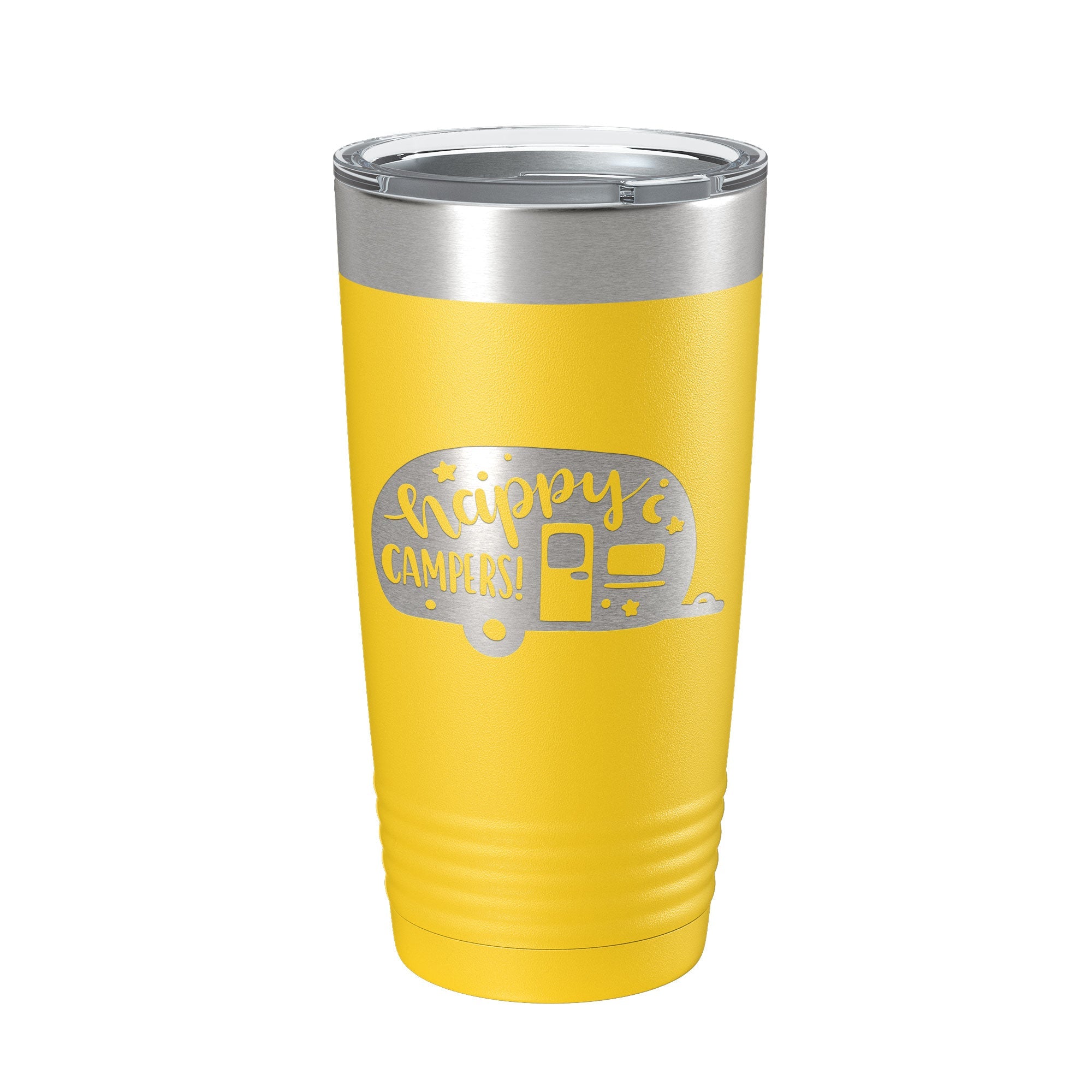 Happy Campers Tumbler RV Camping Travel Mug Gift Insulated Laser Engraved Coffee Cup Tent Outdoors 20 oz-19
